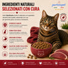 Sacco da 10 kg di crocchette Partenopet Sterilised Cat all'anatra per gatti sterilizzati, alimento naturale pressato a freddo prodotto in Italia, senza conservanti né coloranti.
