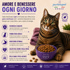 Sacco da 1,5kg di crocchette Partenopet Sterilised Cat Light al maiale per gatti sterilizzati, alimento naturale pressato a freddo prodotto in Italia, senza conservanti né coloranti.