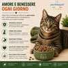 Busta di crocchette al pesce per gatti sterilizzati pressate a freddo senza conservanti e coloranti marca Partenopet da 1,5 kg