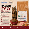 Busta di crocchette al pesce per gatti sterilizzati pressate a freddo senza conservanti e coloranti marca Partenopet da 10 kg